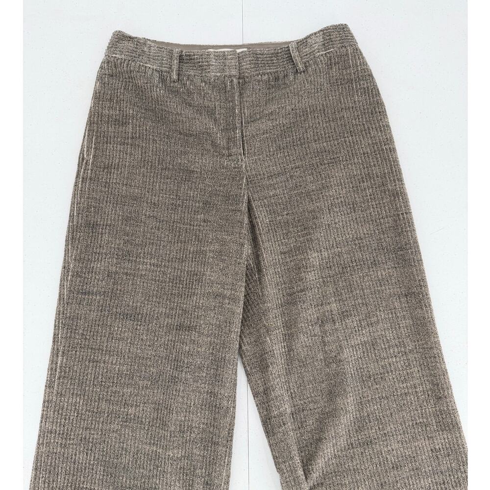 NWT Lafayette 148 New York Black/Gray Corduroy Wide Leg Pants Size 8 - Picture 7 of 14